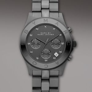 Marc by Marc Jacobs Amy Watch in Gun Metal